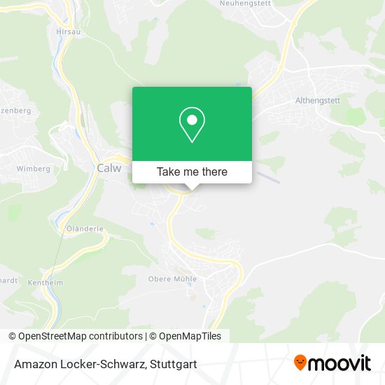 Amazon Locker-Schwarz map