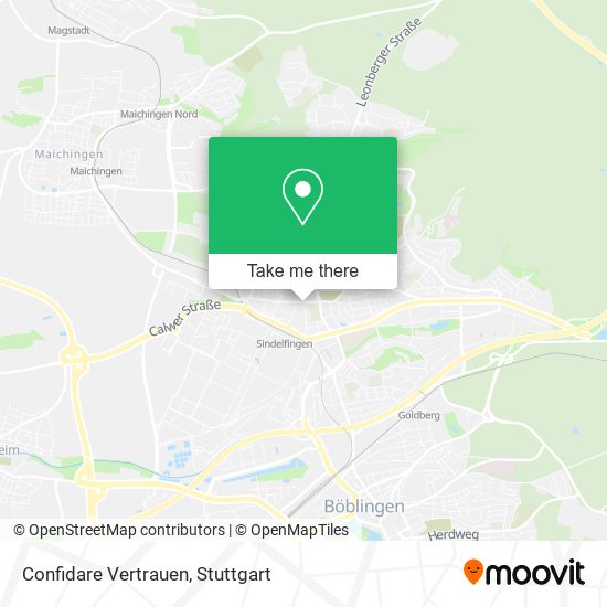 Confidare Vertrauen map