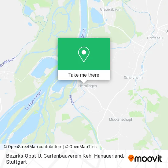 Карта Bezirks-Obst-U. Gartenbauverein Kehl-Hanauerland