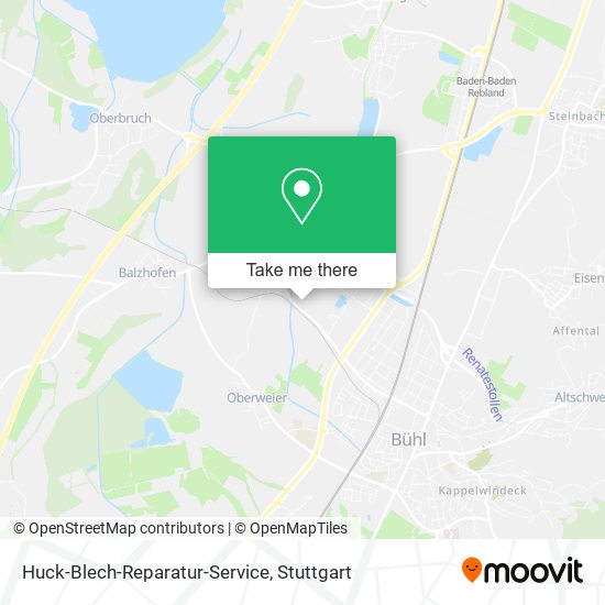 Huck-Blech-Reparatur-Service map