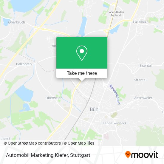 Automobil Marketing Kiefer map