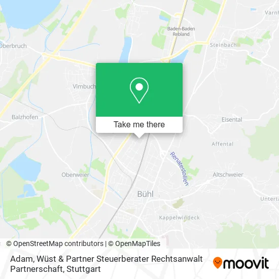Карта Adam, Wüst & Partner Steuerberater Rechtsanwalt Partnerschaft