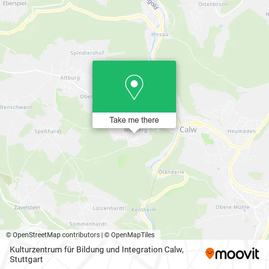 Карта Kulturzentrum für Bildung und Integration Calw