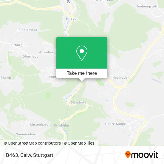 Карта B463, Calw