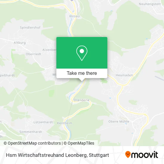 Карта Hsm Wirtschaftstreuhand Leonberg