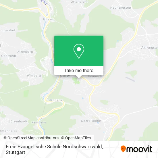 Карта Freie Evangelische Schule Nordschwarzwald