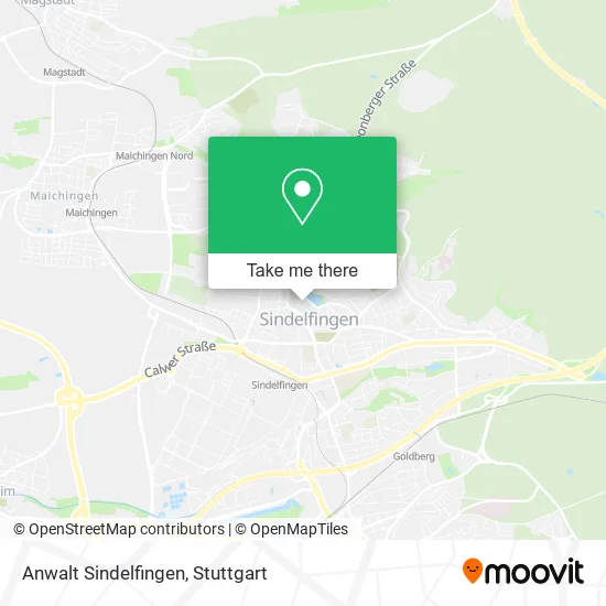 Карта Anwalt Sindelfingen