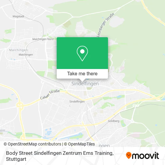 Карта Body Street Sindelfingen Zentrum Ems Training