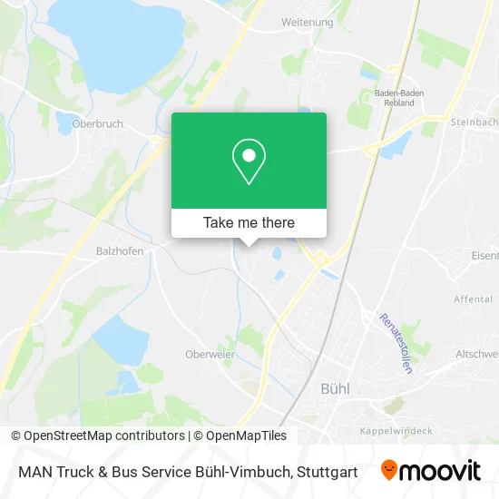 Карта MAN Truck & Bus Service Bühl-Vimbuch