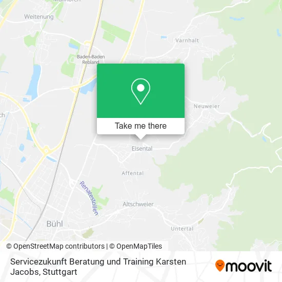 Карта Servicezukunft Beratung und Training Karsten Jacobs