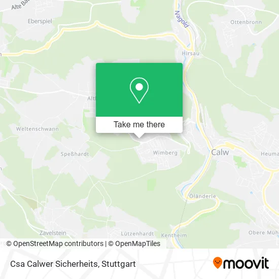 Карта Csa Calwer Sicherheits