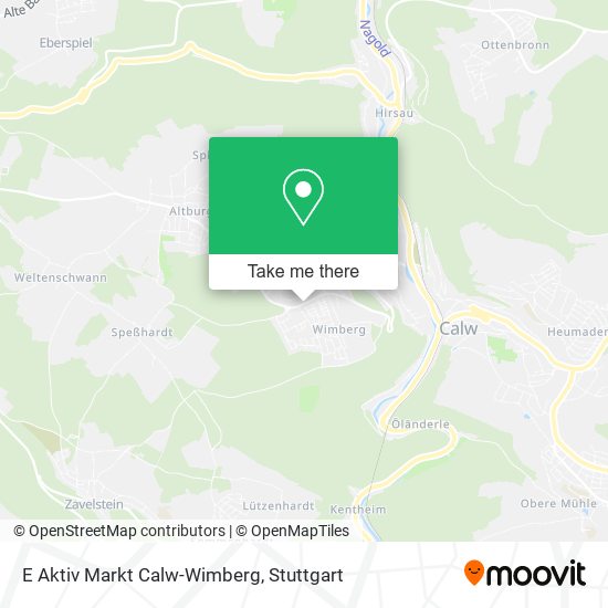 Карта E Aktiv Markt Calw-Wimberg