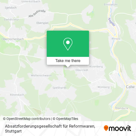 Карта Absatzforderungsgesellschaft für Reformwaren