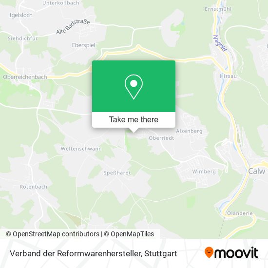 Verband der Reformwarenhersteller map