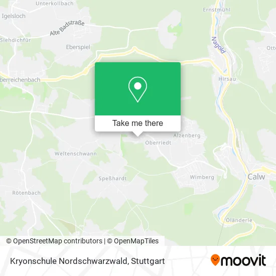 Карта Kryonschule Nordschwarzwald