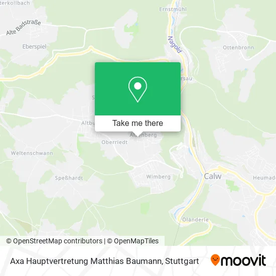 Карта Axa Hauptvertretung Matthias Baumann