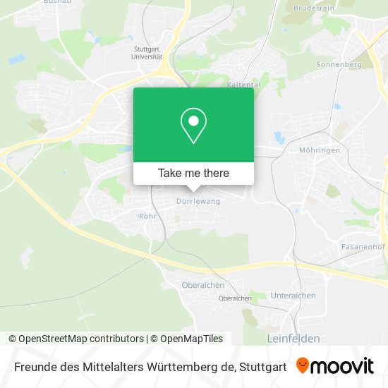 Freunde des Mittelalters Württemberg de map