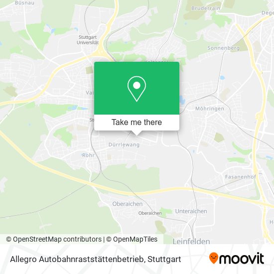 Allegro Autobahnraststättenbetrieb map