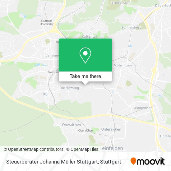 Steuerberater Johanna Müller Stuttgart map