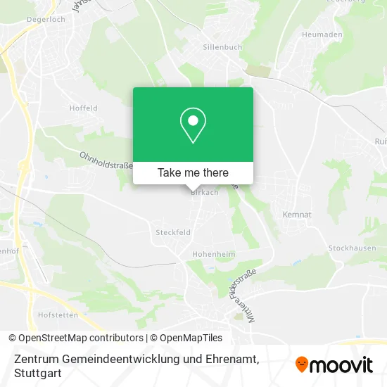 Карта Zentrum Gemeindeentwicklung und Ehrenamt