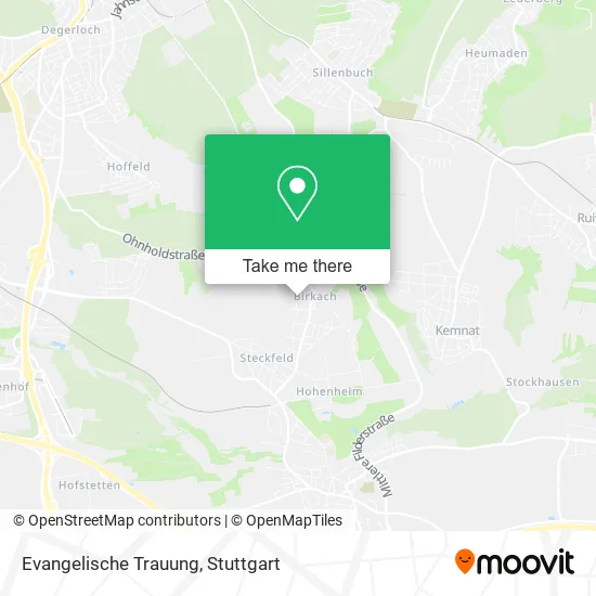 Карта Evangelische Trauung