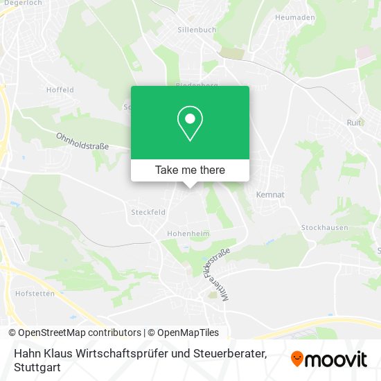 Hahn Klaus Wirtschaftsprüfer und Steuerberater map