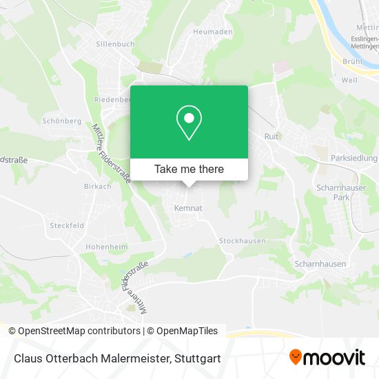 Claus Otterbach Malermeister map