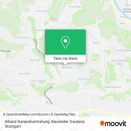 Карта Allianz Generalvertretung Alexander Gauland