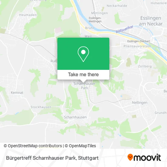 Карта Bürgertreff Scharnhauser Park