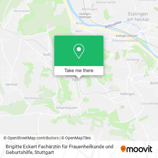 Карта Brigitte Eckert Fachärztin für Frauenheilkunde und Geburtshilfe