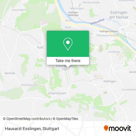 Карта Hausarzt Esslingen