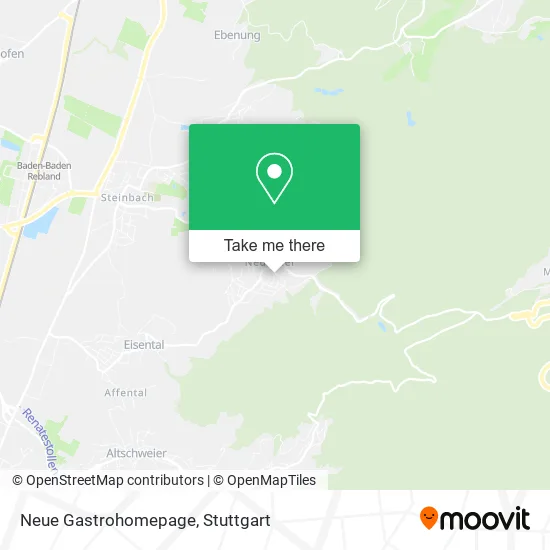 Карта Neue Gastrohomepage