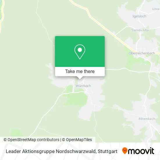 Карта Leader Aktionsgruppe Nordschwarzwald