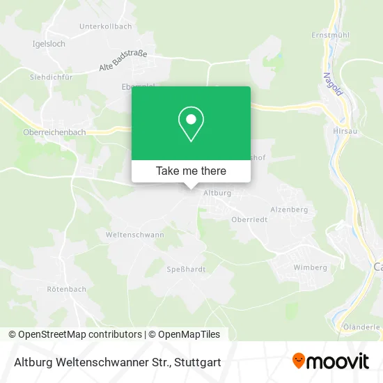 Карта Altburg Weltenschwanner Str.