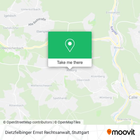 Карта Dietzfelbinger Ernst Rechtsanwalt