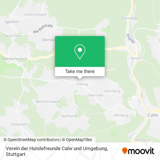 Verein der Hundefreunde Calw und Umgebung map