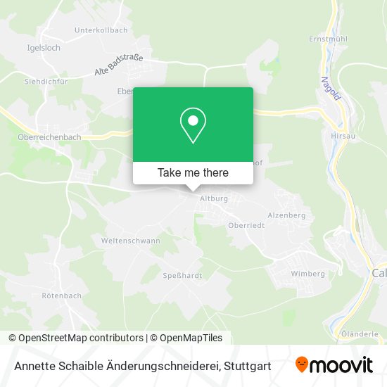 Annette Schaible Änderungschneiderei map