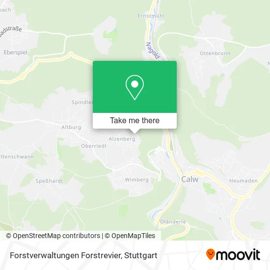 Карта Forstverwaltungen Forstrevier