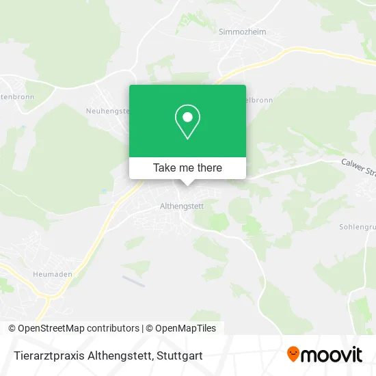 Карта Tierarztpraxis Althengstett