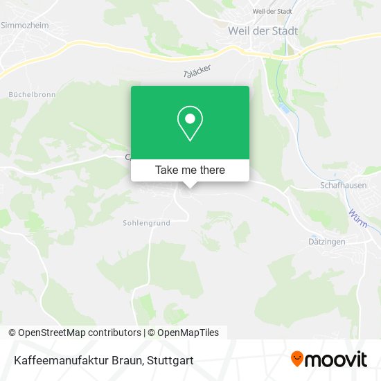 Kaffeemanufaktur Braun map