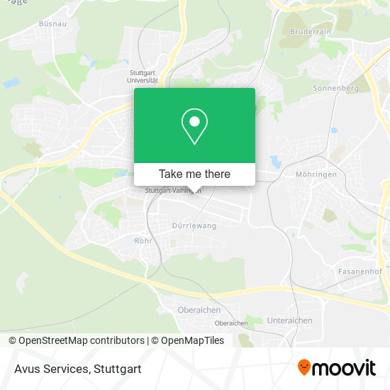 Avus Services map