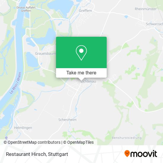 Restaurant Hirsch map