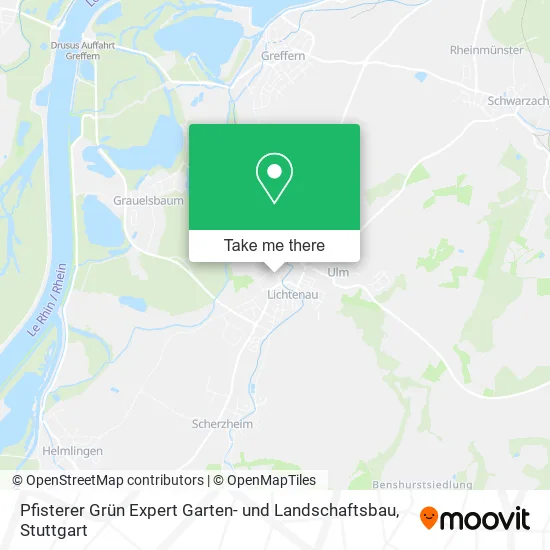 Карта Pfisterer Grün Expert Garten- und Landschaftsbau