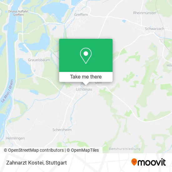 Карта Zahnarzt Kostei