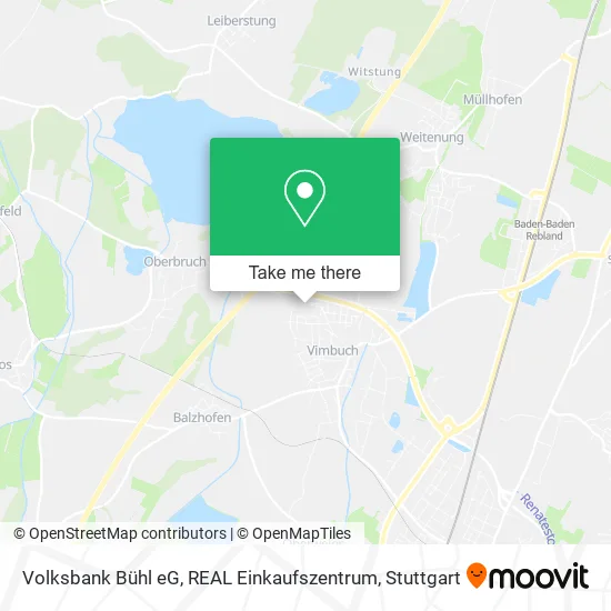 Карта Volksbank Bühl eG, REAL Einkaufszentrum