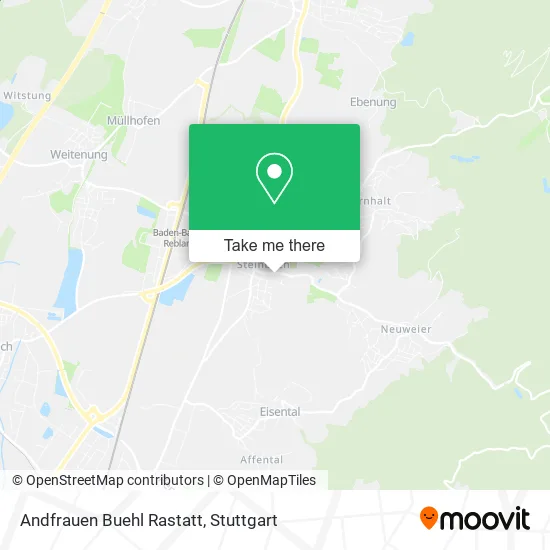 Карта Andfrauen Buehl Rastatt