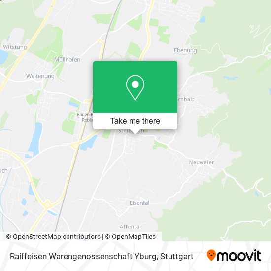 Raiffeisen Warengenossenschaft Yburg map