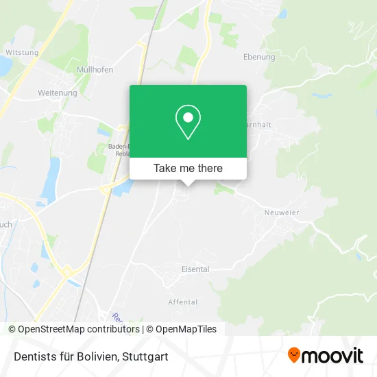 Карта Dentists für Bolivien
