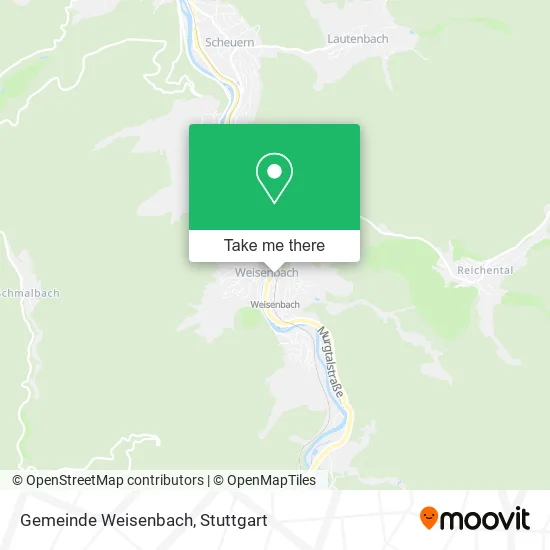 Карта Gemeinde Weisenbach