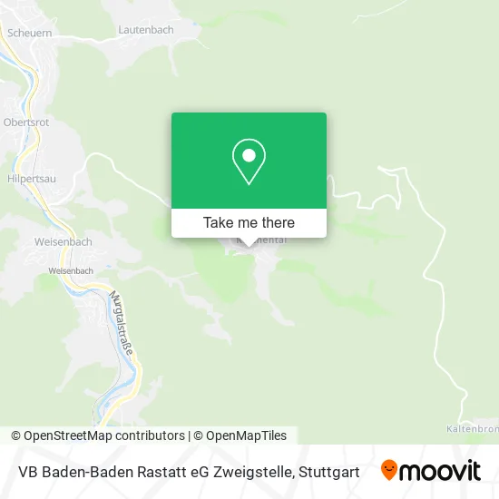 Карта VB Baden-Baden Rastatt eG Zweigstelle